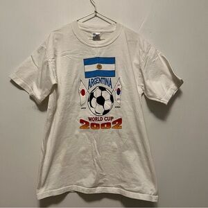 Vintage 2002 FIFA World Cup Argentina Korea Japan World Cup T-shirt Size‎ Medium